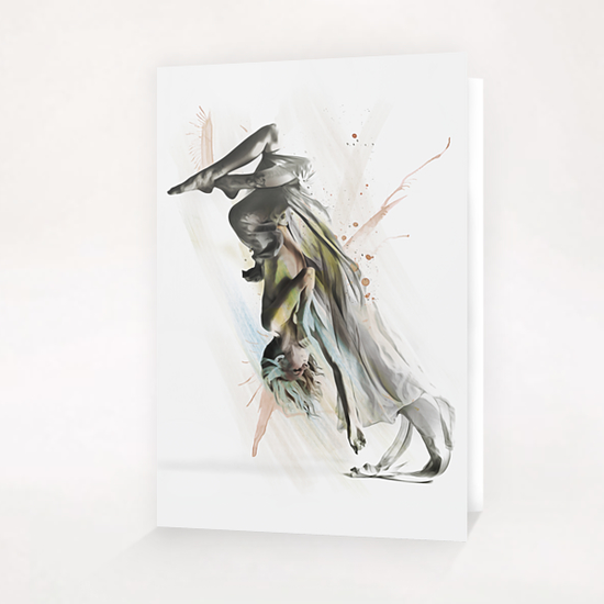 Drift Contemporary Dance Two Greeting Card & Postcard by Galen Valle