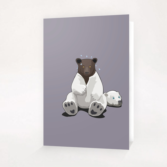 Fake Bear Greeting Card & Postcard by Alex Xela