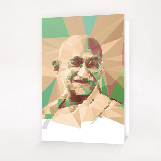 Gandhi Greeting Card & Postcard by Vic Storia