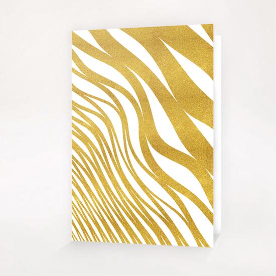 Golden Wave Greeting Card & Postcard by Uma Gokhale