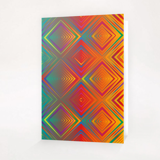 Gradient Squares Greeting Card & Postcard by Vic Storia