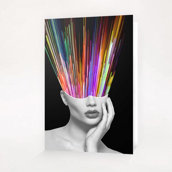 Head in the Colors Greeting Card & Postcard by K. Leef