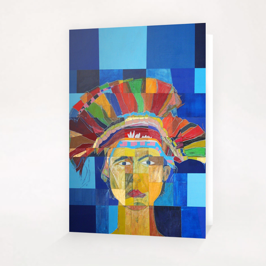 Indian  Greeting Card & Postcard by Pierre-Michael Faure