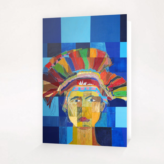 Indian  Greeting Card & Postcard by Pierre-Michael Faure