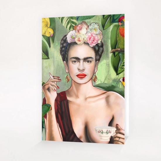 Frida con amigos Greeting Card & Postcard by Nettsch