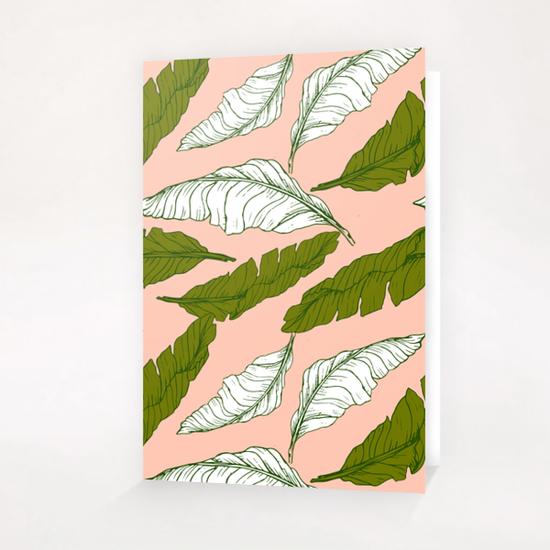 Pattern leaf leaf Greeting Card & Postcard by mmartabc