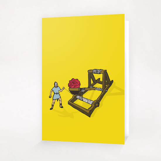 Love-catapult Greeting Card & Postcard by Alex Xela