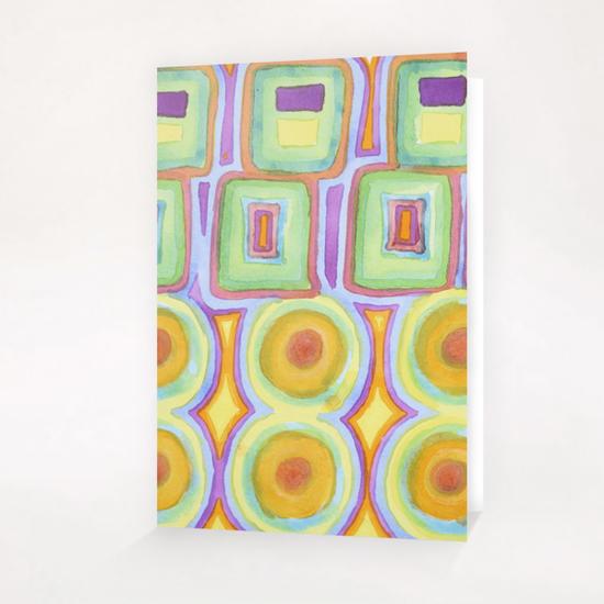 Double Rows over Double Rows  Greeting Card & Postcard by Heidi Capitaine