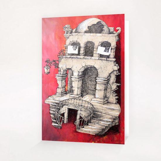 La Maison Visage Greeting Card & Postcard by Georgio Fabrello