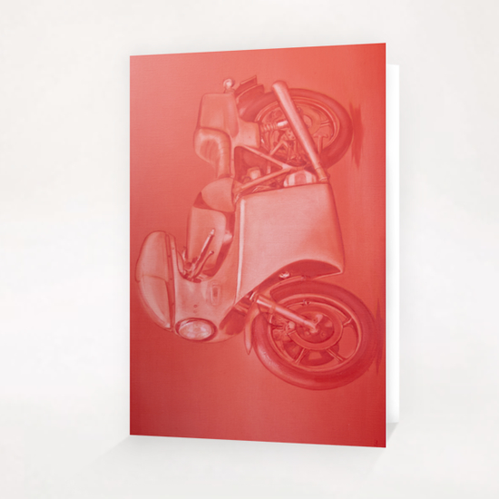 Red Motonochrome Greeting Card & Postcard by di-tommaso