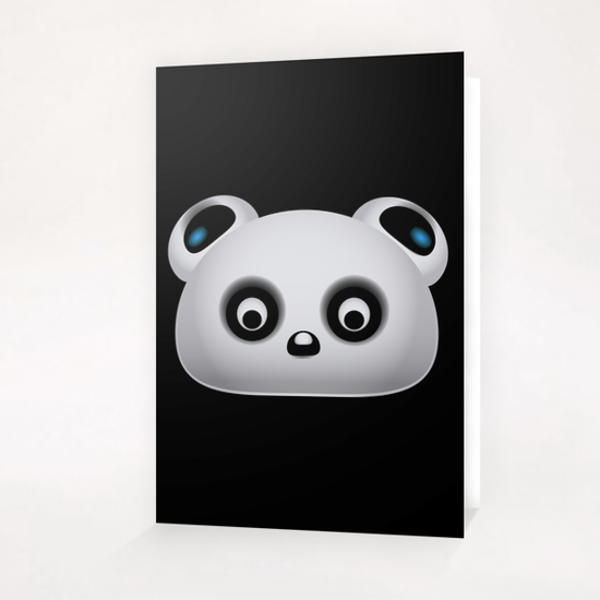 Panda bear Greeting Card & Postcard by VanessaGF