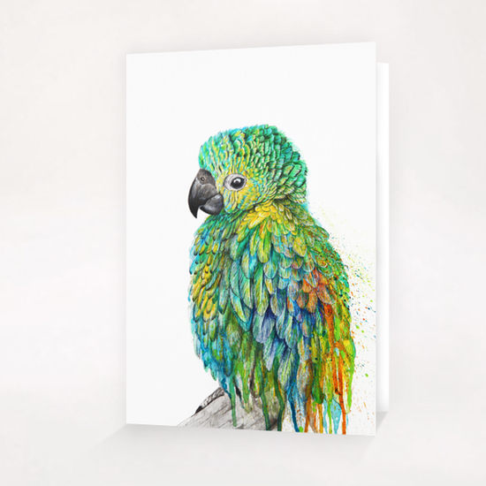 Parrot Greeting Card & Postcard by Nika_Akin