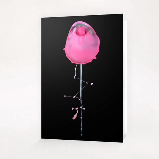 Pink Rose Greeting Card & Postcard by Jarek Blaminsky