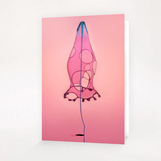 Pink Rocket Greeting Card & Postcard by Jarek Blaminsky