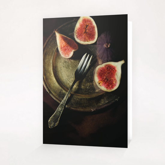 Still life with fresh figs Greeting Card & Postcard by Jarek Blaminsky