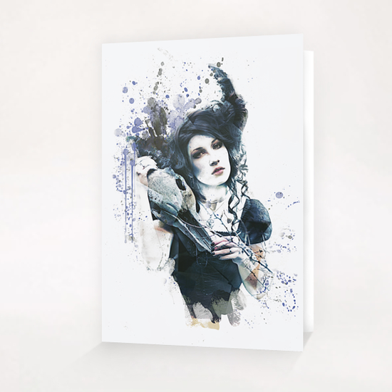 Reminders Abstract Portrait Greeting Card & Postcard by Galen Valle
