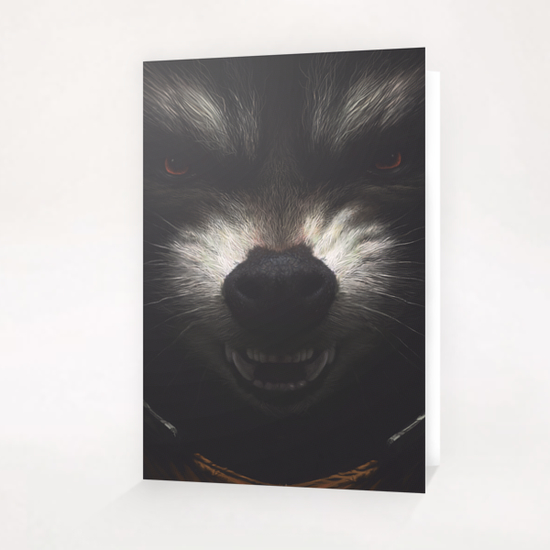 Rocket Raccoon Greeting Card & Postcard by yurishwedoff