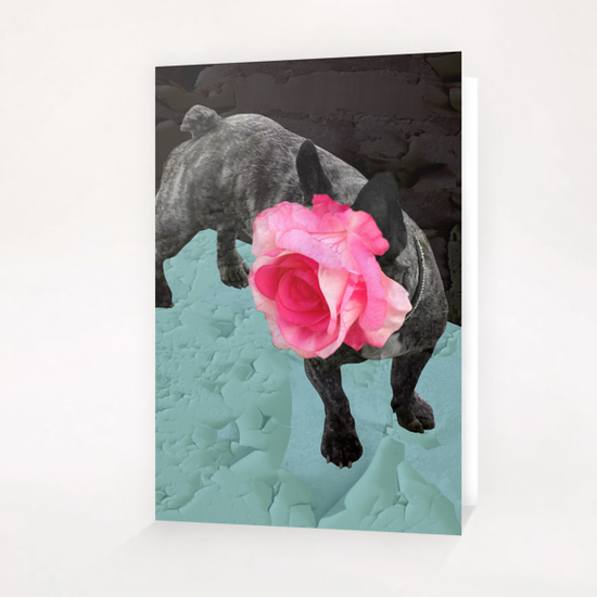 Romantic French Bulldog Greeting Card & Postcard by Ivailo K