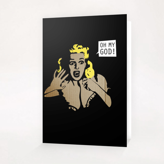 Oh My God! Greeting Card & Postcard by Alex Xela