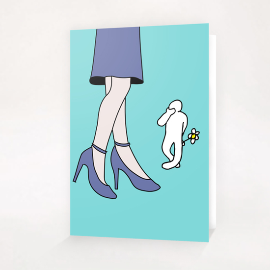 Shy Mister White Greeting Card & Postcard by Yann Tobey