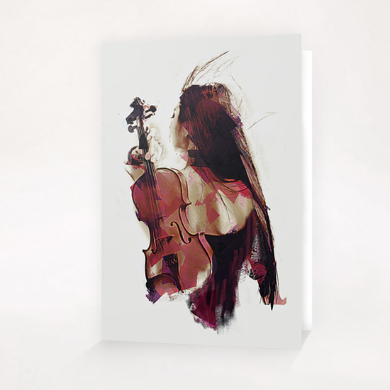 Violin Greeting Card & Postcard by Galen Valle