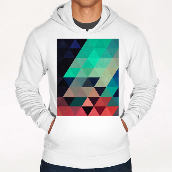 Pattern cosmic triangles I Hoodie by Vitor Costa