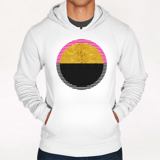 Geometric and golden art Hoodie by Vitor Costa