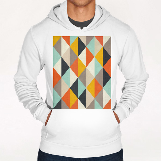 Geometric and colorful chevron Hoodie by Vitor Costa