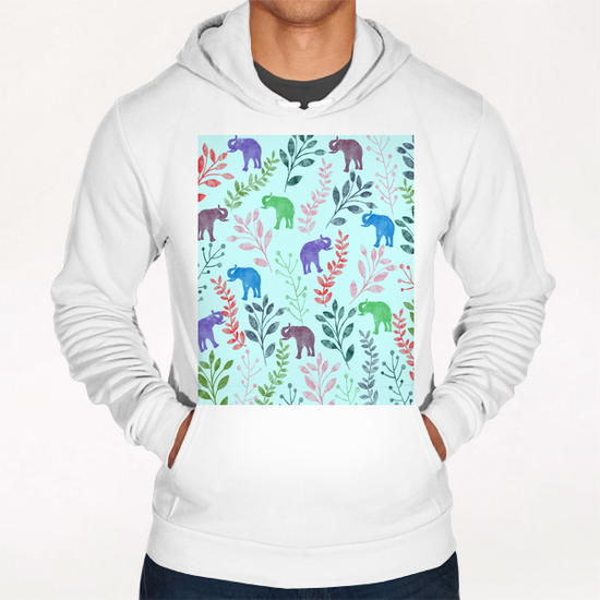 Floral and Elephant X 0.2 Hoodie by Amir Faysal