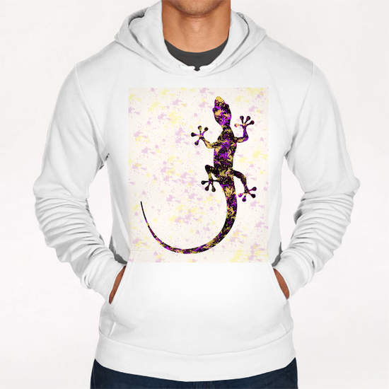 Abstract Lizard Hoodie by Amir Faysal