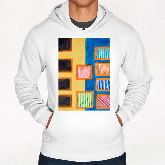 Abstract Beach Impressions Hoodie by Heidi Capitaine