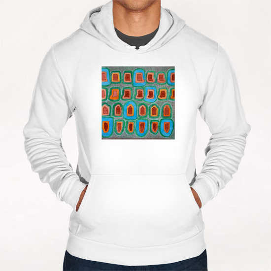 Special Places in a Row Hoodie by Heidi Capitaine