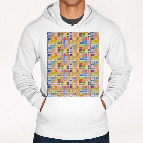 Rectangle Pattern With Sticks Hoodie by Heidi Capitaine