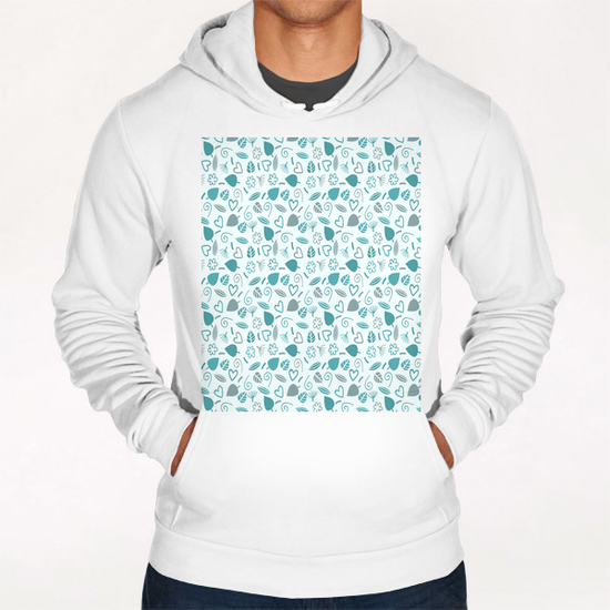 LOVELY FLORAL PATTERN X 0.14 Hoodie by Amir Faysal