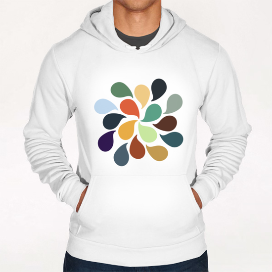 Colorful Water Drops Hoodie by Amir Faysal