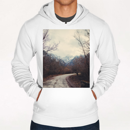 Road with mountain III Hoodie by Salvatore Russolillo