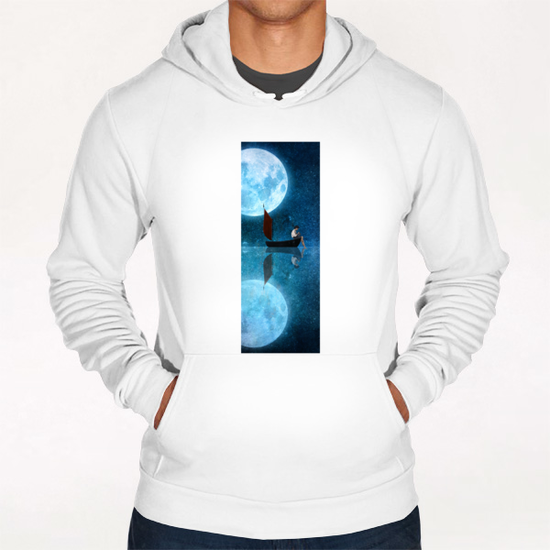 The Moon And Me Hoodie by DVerissimo