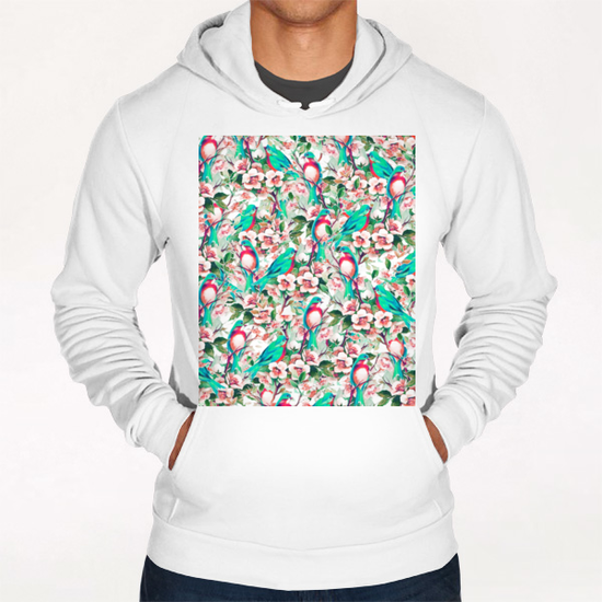 Birds & Flowers Hoodie by Uma Gokhale