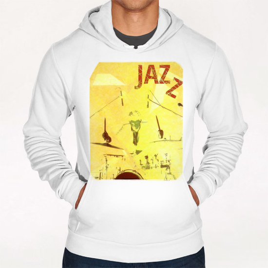 Jazz Poster Hoodie by cinema4design
