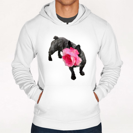 Romantic French Bulldog Hoodie by Ivailo K