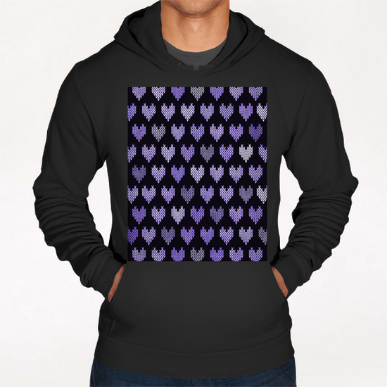 Colorful Knitted Hearts X 0.2 Hoodie by Amir Faysal