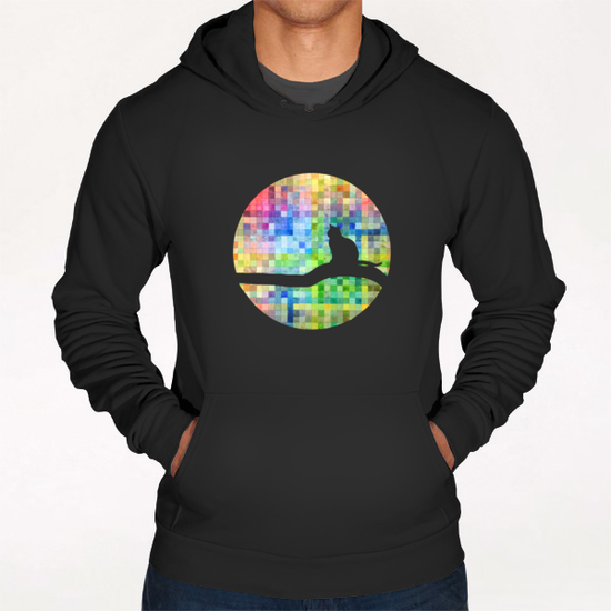 Cat in the Moon Hoodie by Vic Storia