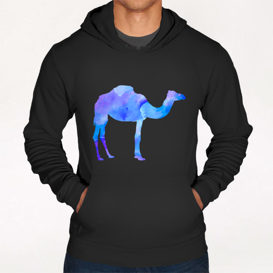 Abstract Camel Hoodie by Amir Faysal