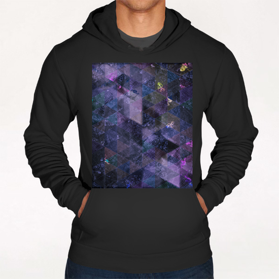 Abstract Geometric Background Hoodie by Amir Faysal