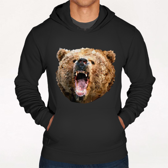 Angry Bear Hoodie by Vic Storia