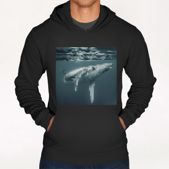 Blue Whale Hoodie by Vic Storia