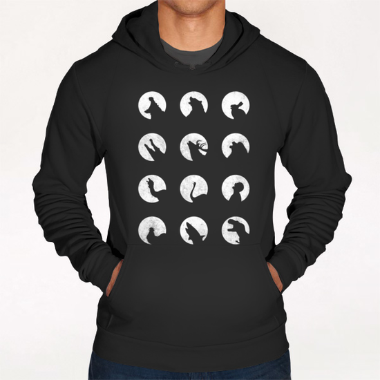 Wolf's Night Off Hoodie by Florent Bodart - Speakerine