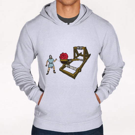 Love-catapult Hoodie by Alex Xela