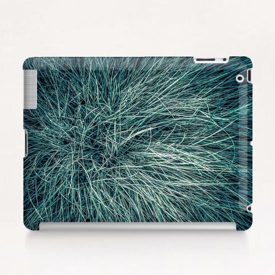 green silky grass texture background Tablet Case by Timmy333