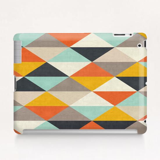 Geometric and colorful chevron Tablet Case by Vitor Costa